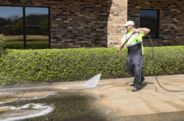 commercial concrete cleaning in plymouth